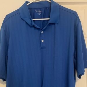 Walter Hagen 2x blue golf shirt.